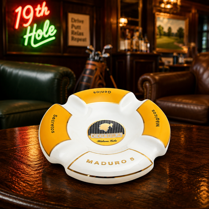Maduro 5 Round Ceramic Cigar Ashtray