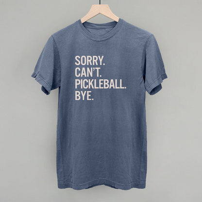 Sorry Can't Pickleball Bye Graphic Tees & Sweatshirts - product detail 2