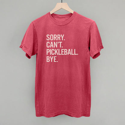 Sorry Can't Pickleball Bye Graphic Tees & Sweatshirts - product detail 4