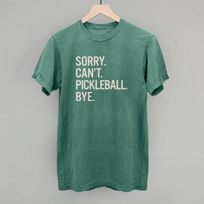 Sorry Can't Pickleball Bye Graphic Tees & Sweatshirts - product detail 6