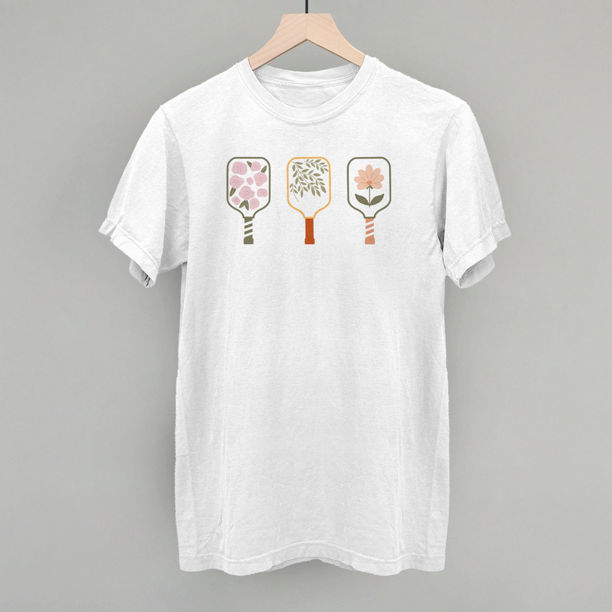 Floral Pickleball Paddles Graphic Tees & Sweatshirts