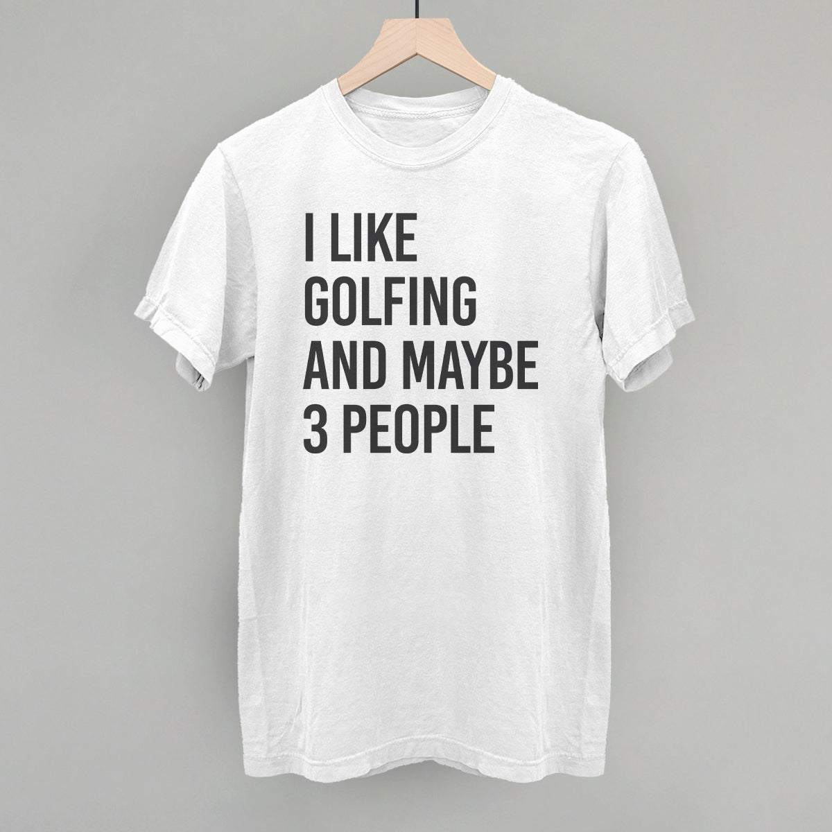 I Like Golfing and Maybe 3 People Graphic Apparel - product detail 4