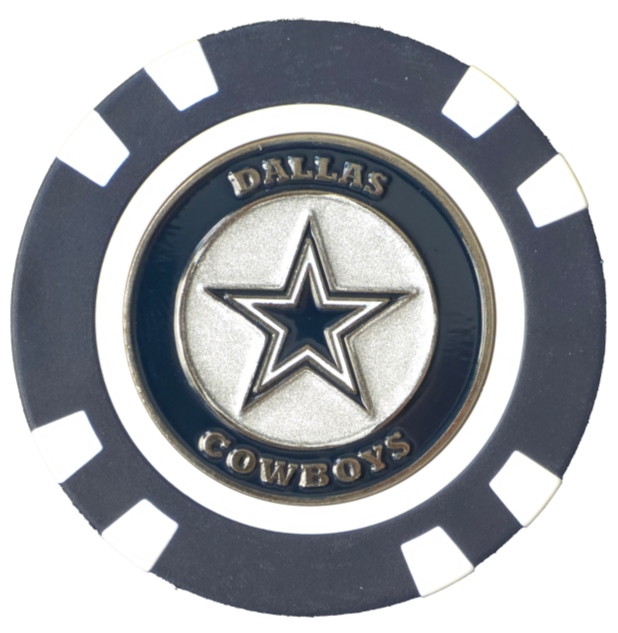 Officially Licensed Dallas Cowboys Poker Chip Ball Marker