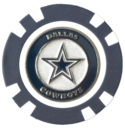 Officially Licensed Dallas Cowboys Poker Chip Ball Marker