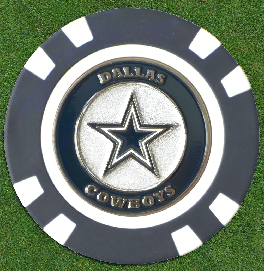 Officially Licensed Dallas Cowboys Poker Chip Ball Marker