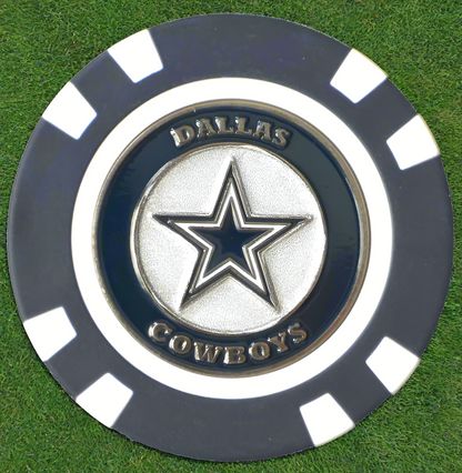 Officially Licensed Dallas Cowboys Poker Chip Ball Marker