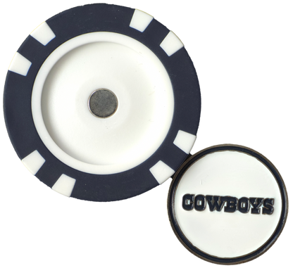 Officially Licensed Dallas Cowboys Poker Chip Ball Marker