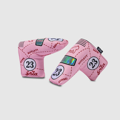 Pink Pig Race Livery Putter Headcover