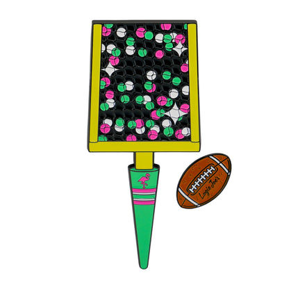 Field Goal Divot Tool + Removeable Football Ball Marker