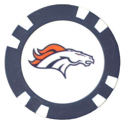 Officially Licensed Denver Broncos Poker Chip Ball Marker