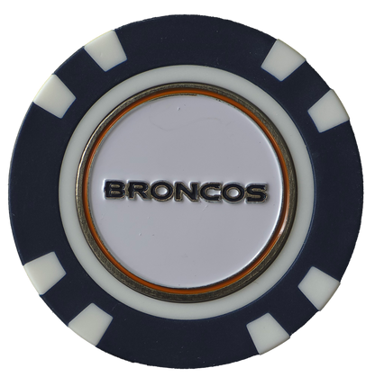 Officially Licensed Denver Broncos Poker Chip Ball Marker