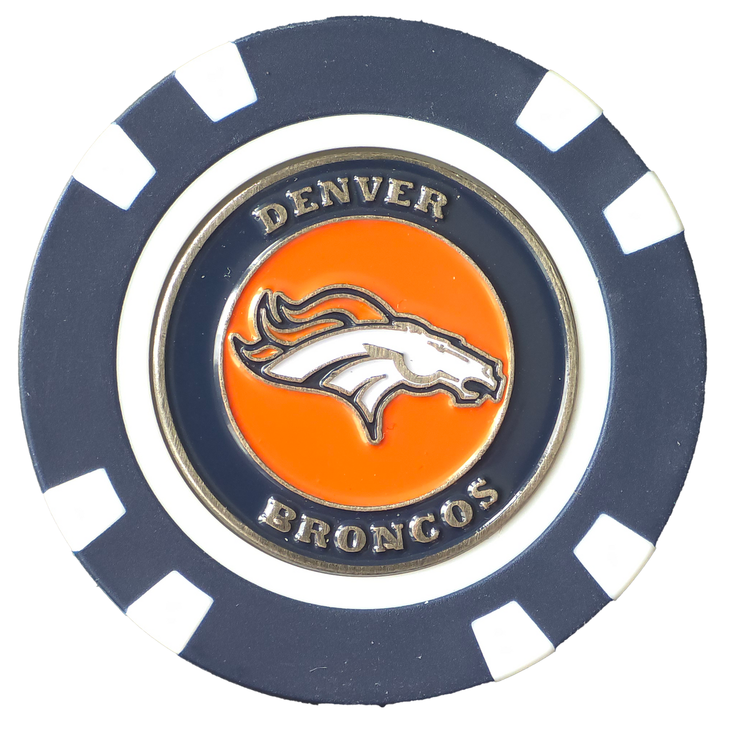 Officially Licensed Denver Broncos Poker Chip Ball Marker