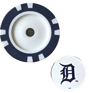 Officially Licensed Detroit Tigers Poker Chip Ball Marker