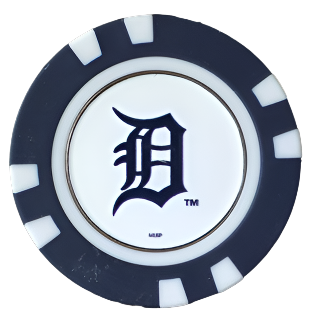 Officially Licensed Detroit Tigers Poker Chip Ball Marker