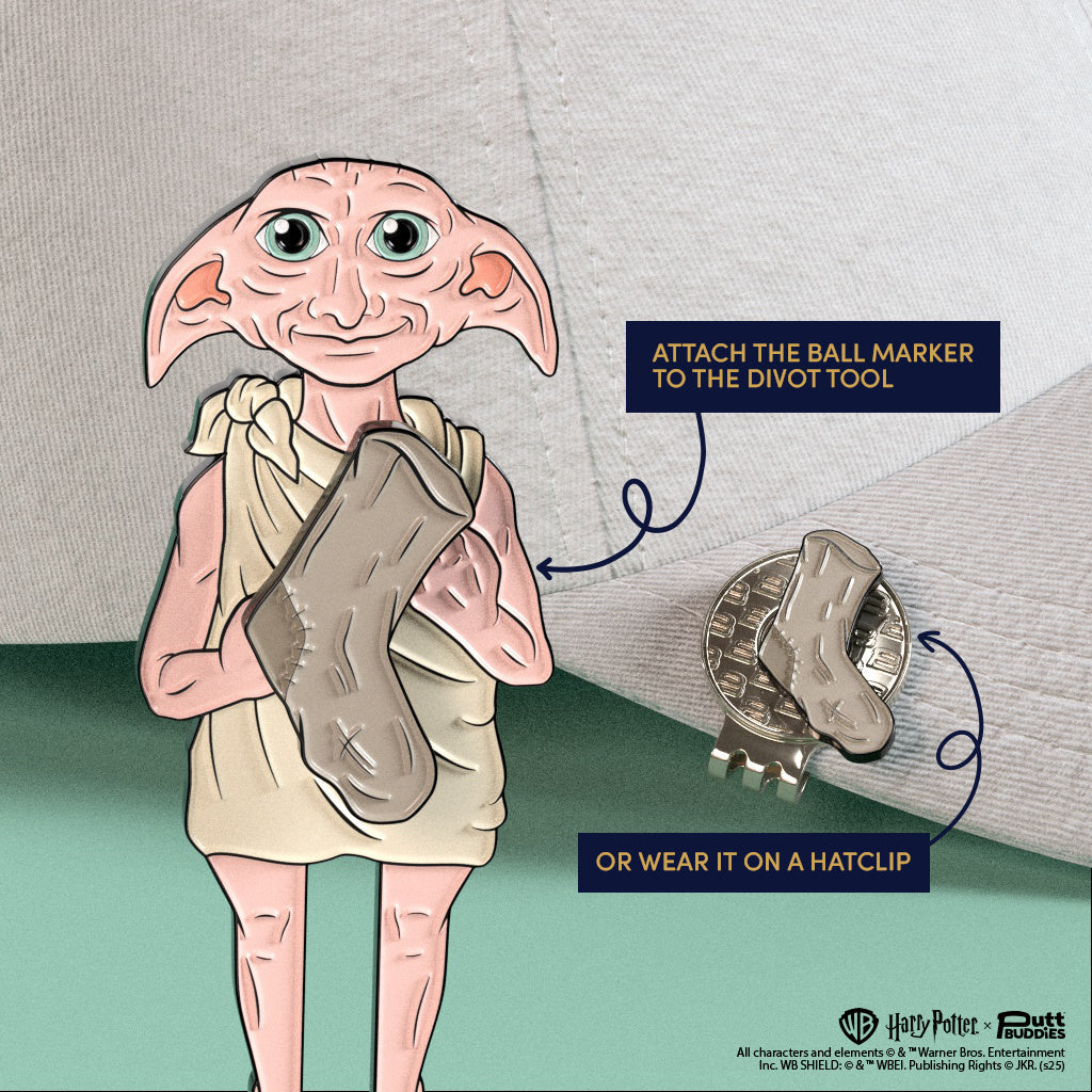 Harry Potter x PuttBuddies - Dobby Divot Tool with sock ball marker