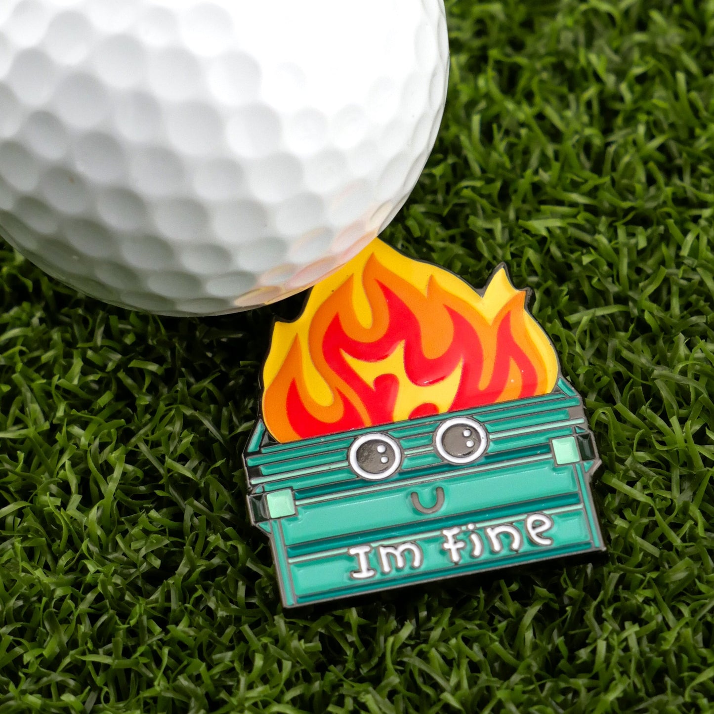 Dumpster Fire Ball Marker