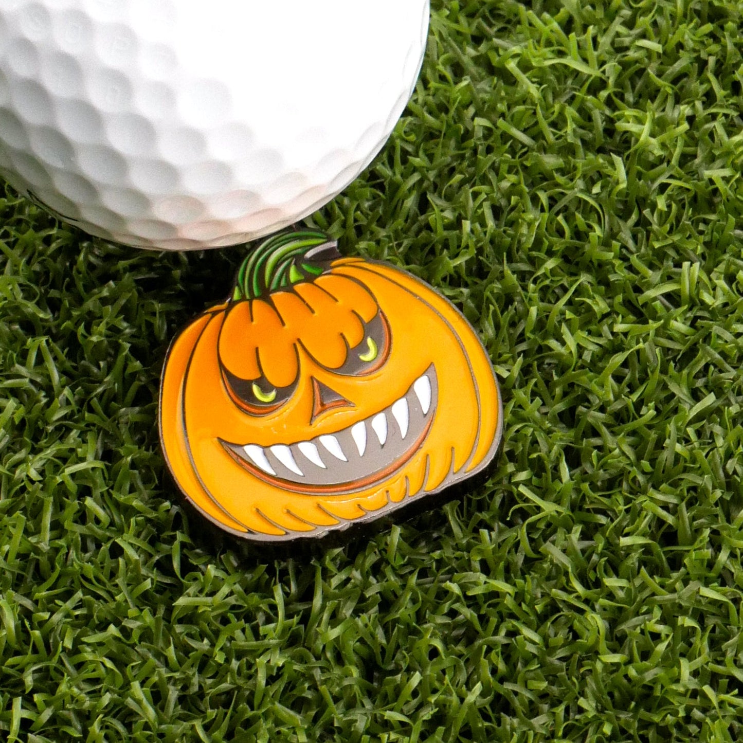 Evil Jack-O-Lantern Ball Marker