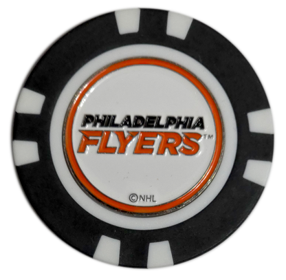 Officially Licensed Philadelphia Flyers Poker Chip Golf Ball Marker