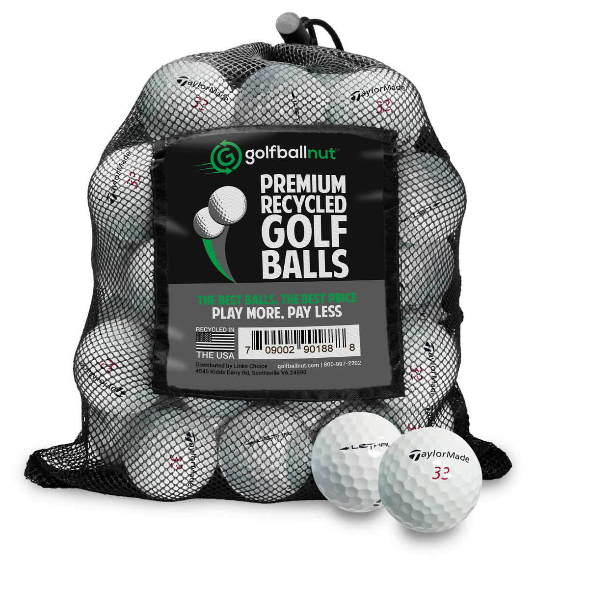 Used TaylorMade Mix Golf Balls - Mesh Bag