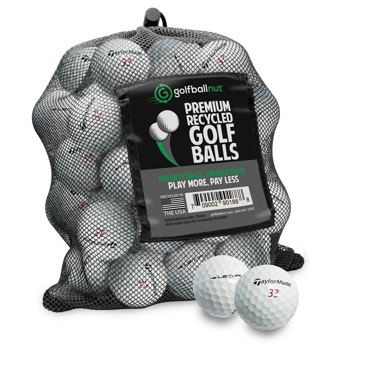 Used TaylorMade Mix Golf Balls - Mesh Bag - product detail 3