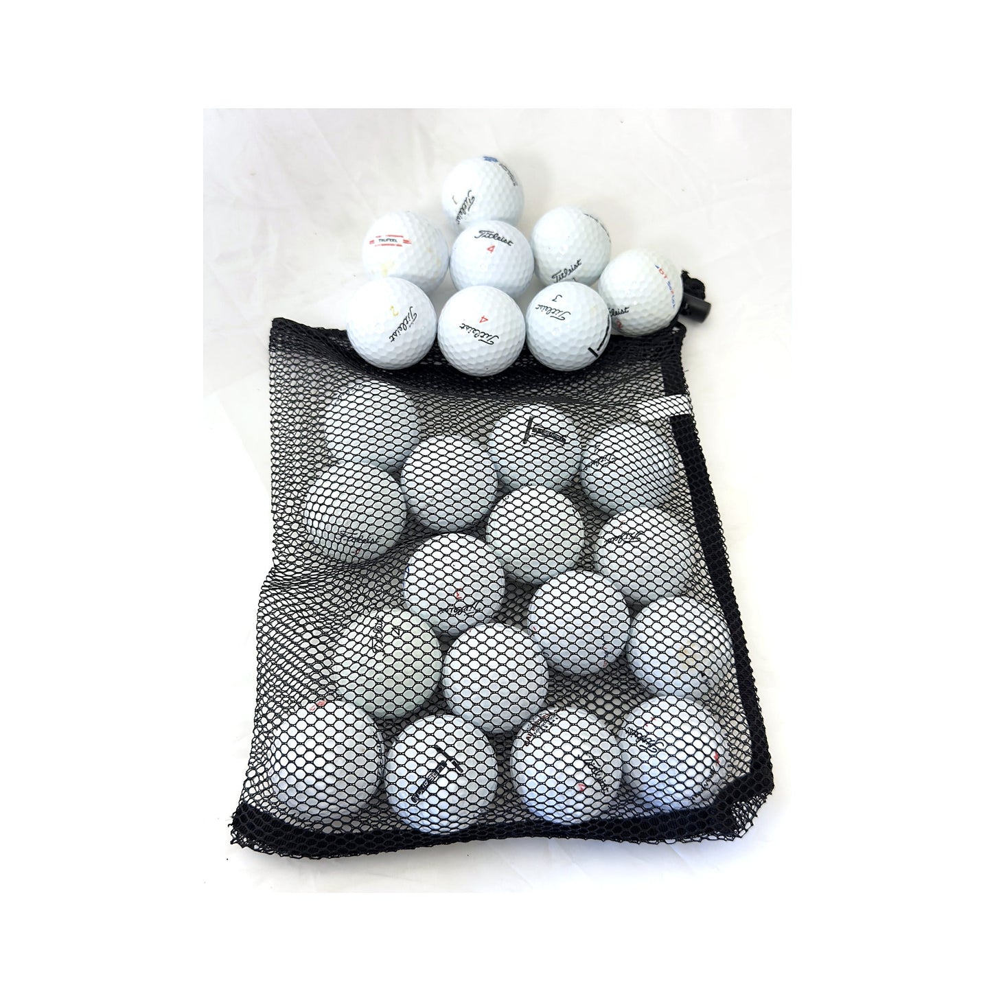 Used Titleist Mix Golf Balls - Mesh Bag