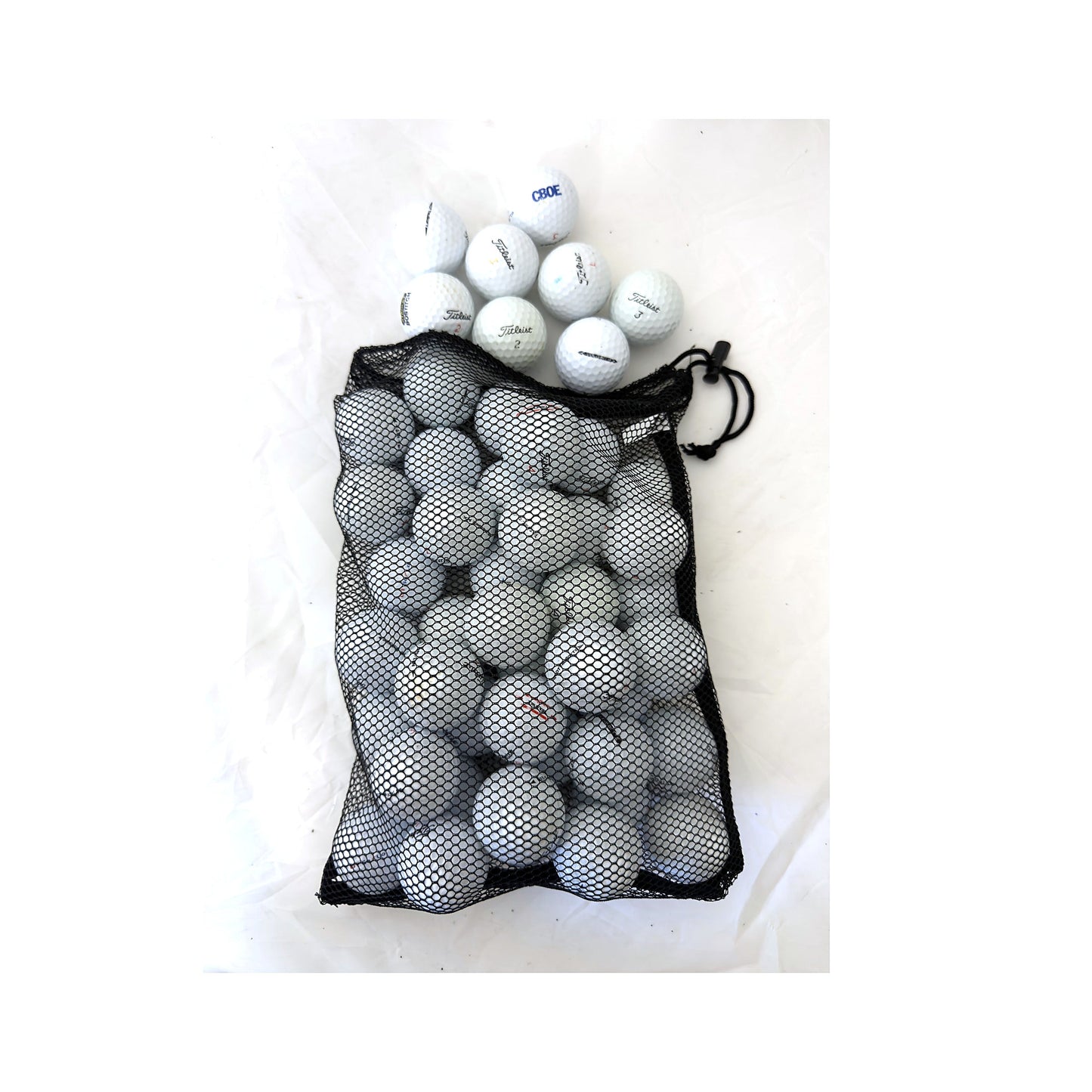 Used Titleist Mix Golf Balls - Mesh Bag