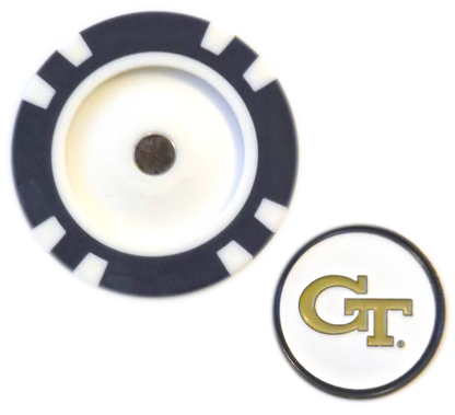 Officially Licensed Georgia Tech Yellow Jackets Poker Chip Ball Marker