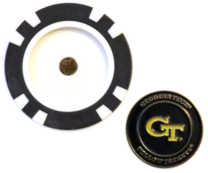 Officially Licensed Georgia Tech Yellow Jackets Poker Chip Ball Marker