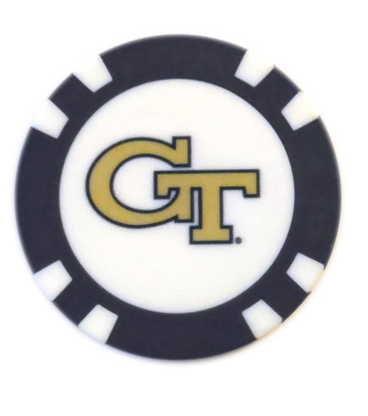 Officially Licensed Georgia Tech Yellow Jackets Poker Chip Ball Marker