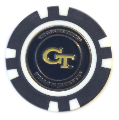 Officially Licensed Georgia Tech Yellow Jackets Poker Chip Ball Marker