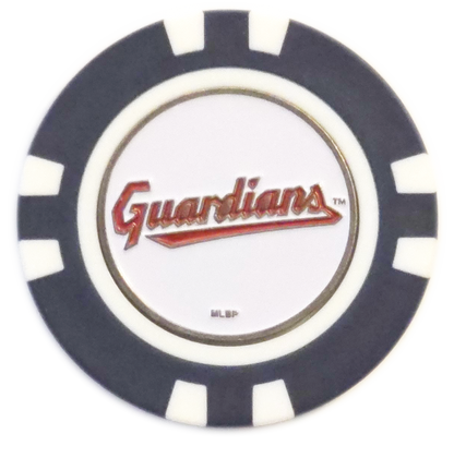 Officially Licensed Cleveland Guardians Poker Chip Ball Marker