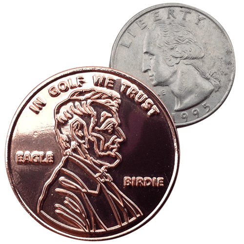 Giant Lucky Penny Ball Marker & Hat Clip - product detail 2