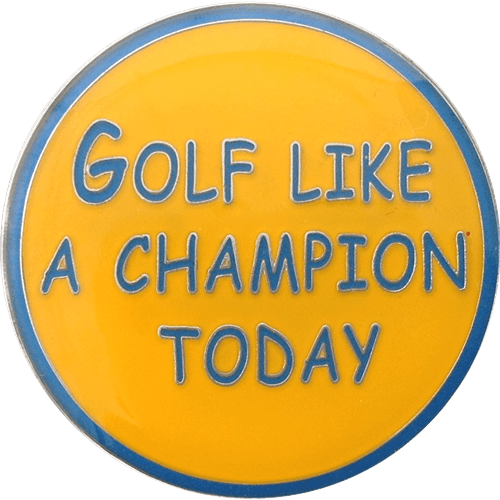 Golf Like a Champion Today Ball Marker & Hat Clip - product detail 3