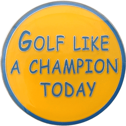 Golf Like a Champion Today Ball Marker & Hat Clip - product detail 3