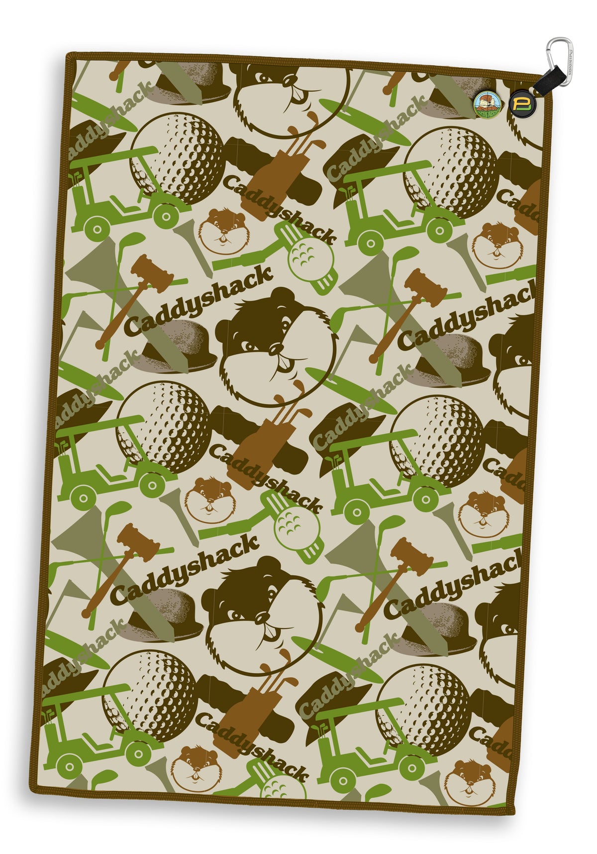 Caddyshack Gopher Golf Towel 24"x16" Double Sided [Non-Magnetic]