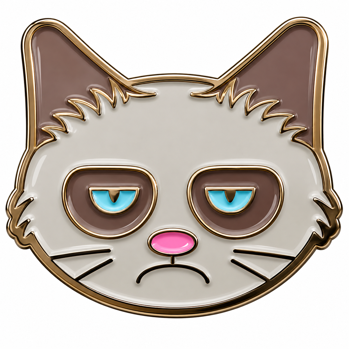 Grumpy Cat Ball Marker & Hat Clip