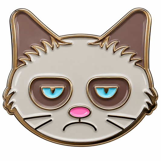 Grumpy Cat Ball Marker & Hat Clip
