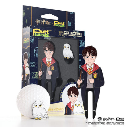 Harry Potter x PuttBuddies - Harry Divot Tool with Hedwig Ball Marker