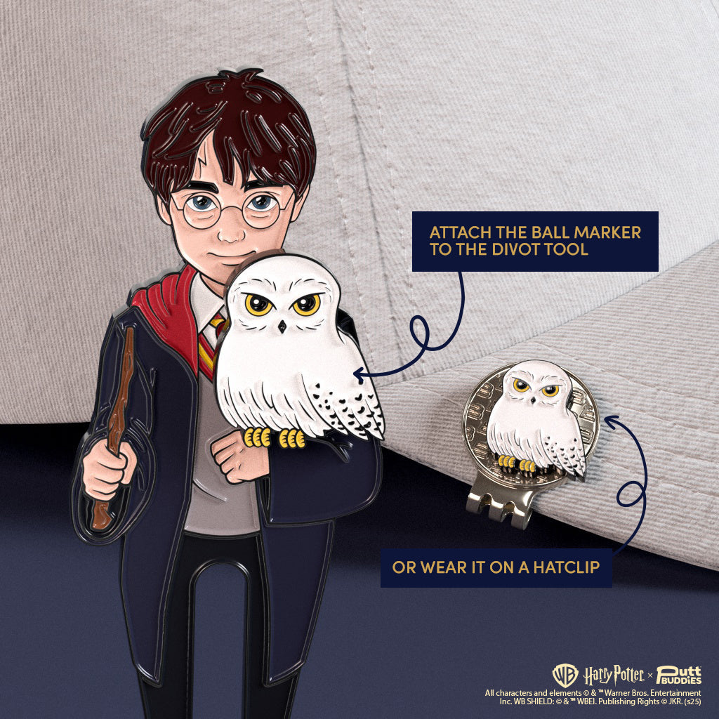 Harry Potter x PuttBuddies - Harry Divot Tool with Hedwig Ball Marker