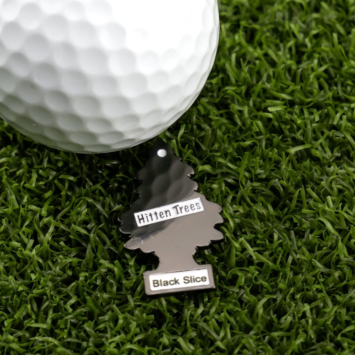 Hitten Trees Black Slice Ball Marker