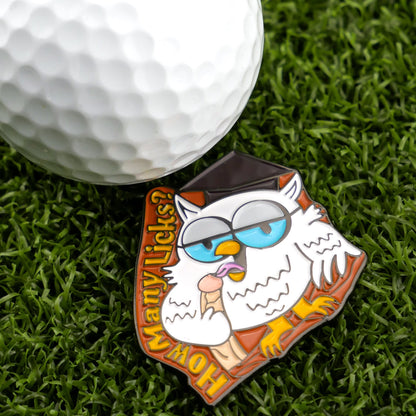How many licks? Owl Ball Marker