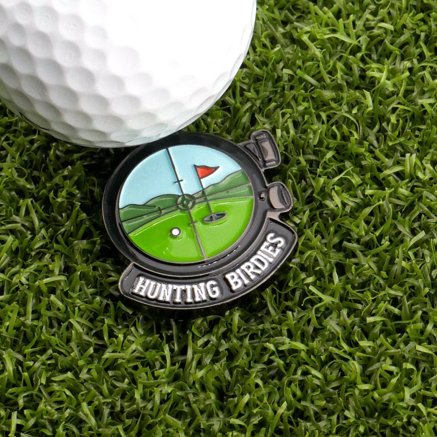 Hunting Birdies Ball Marker