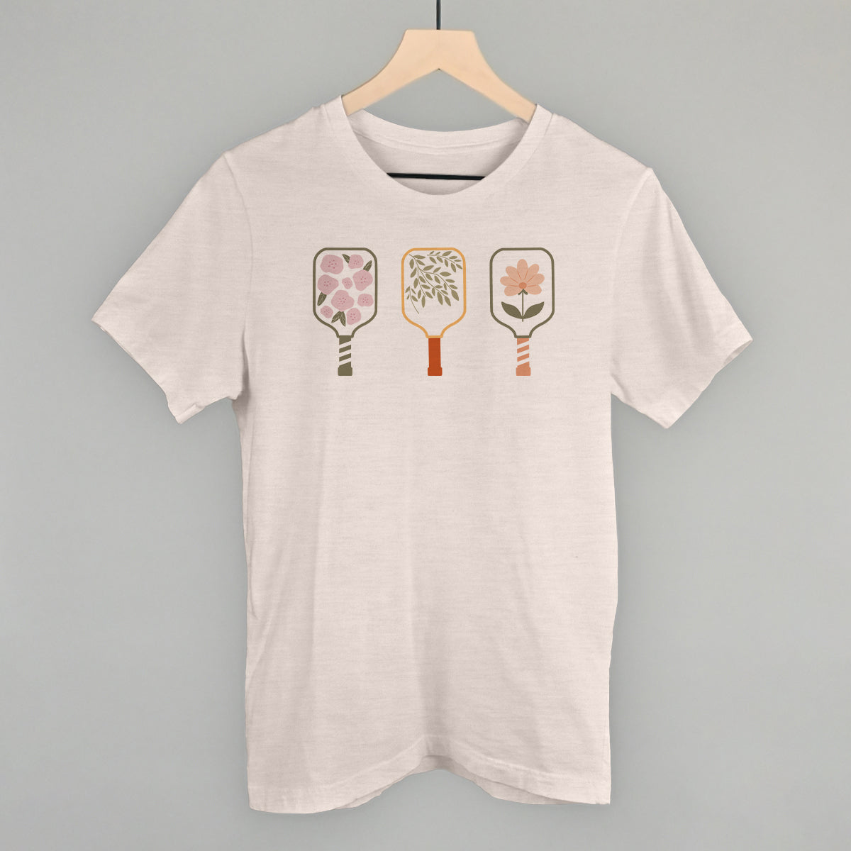 Floral Pickleball Paddles Graphic Tees & Sweatshirts - product detail 2