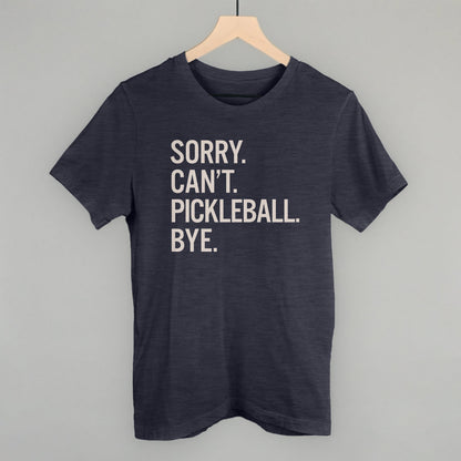 Sorry Can't Pickleball Bye Graphic Tees & Sweatshirts - product detail 3