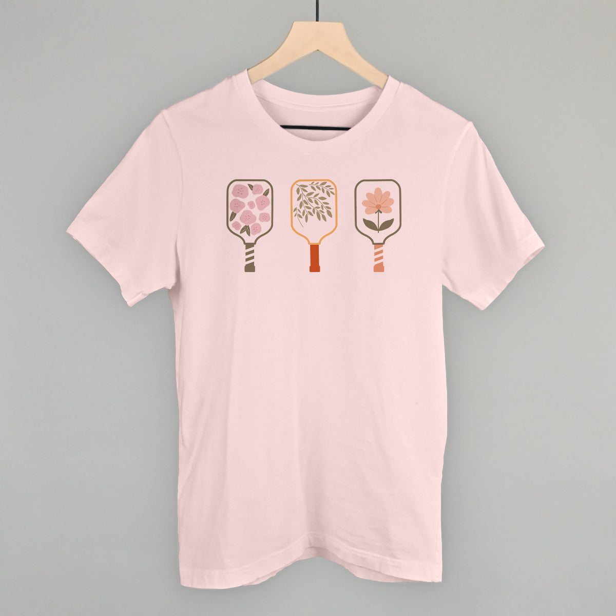 Floral Pickleball Paddles Graphic Tees & Sweatshirts - product detail 3