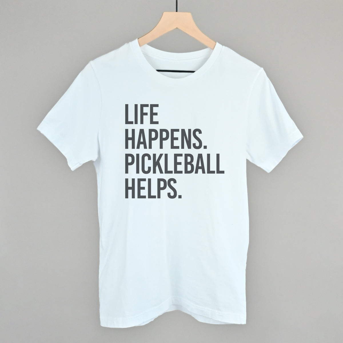 Life Happens Pickleball Helps Graphic Apparel - product detail 2