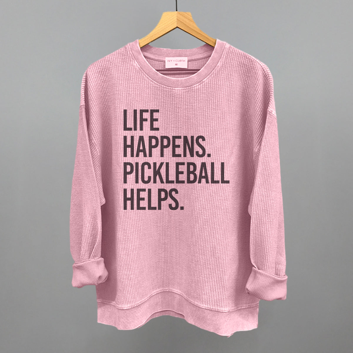 Life Happens Pickleball Helps Graphic Apparel - product detail 6