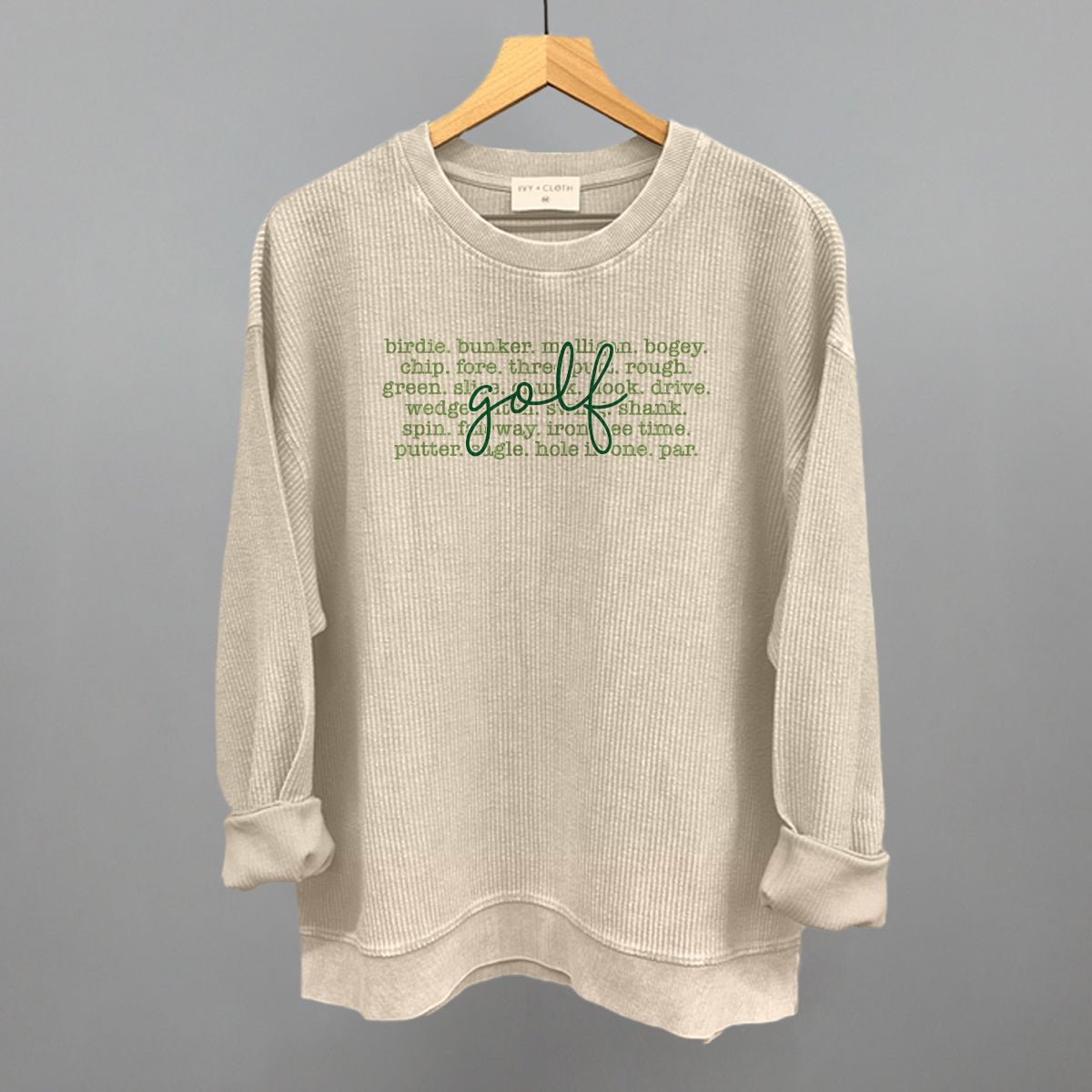 Golf Terms Script Graphic Apparel - product detail 7