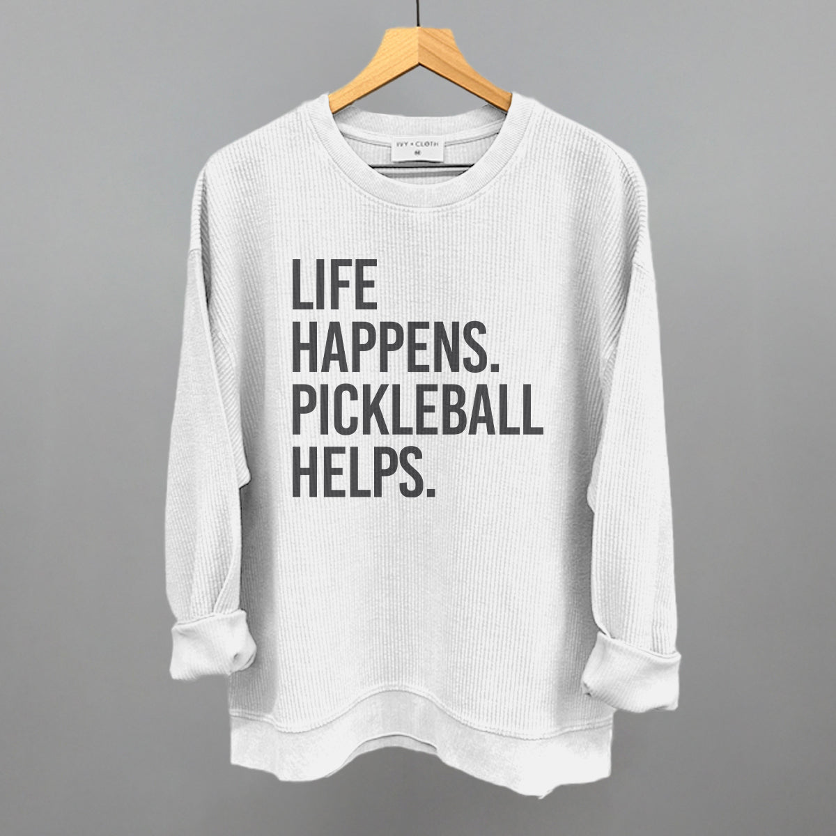 Life Happens Pickleball Helps Graphic Apparel - product detail 7