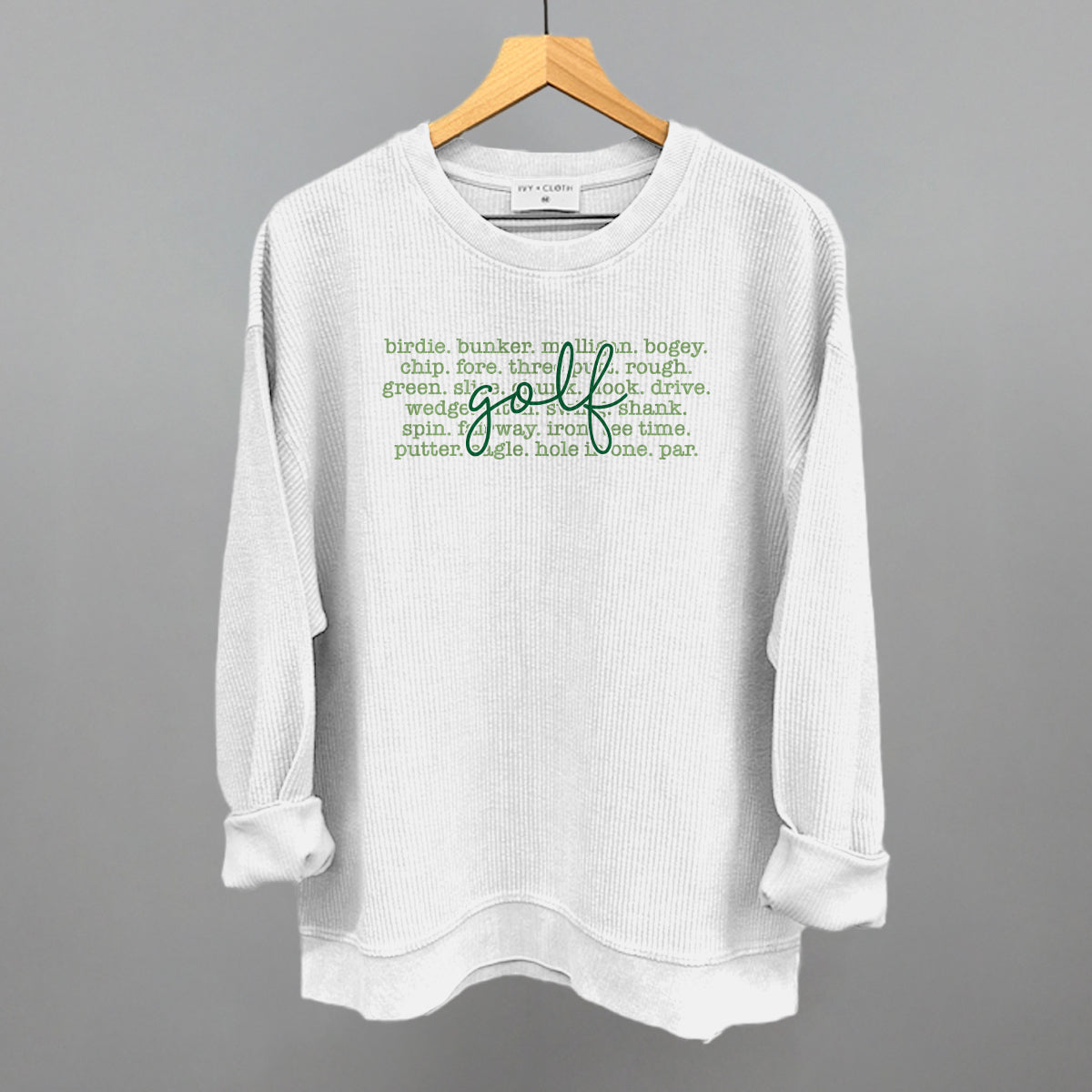 Golf Terms Script Graphic Apparel - product detail 8